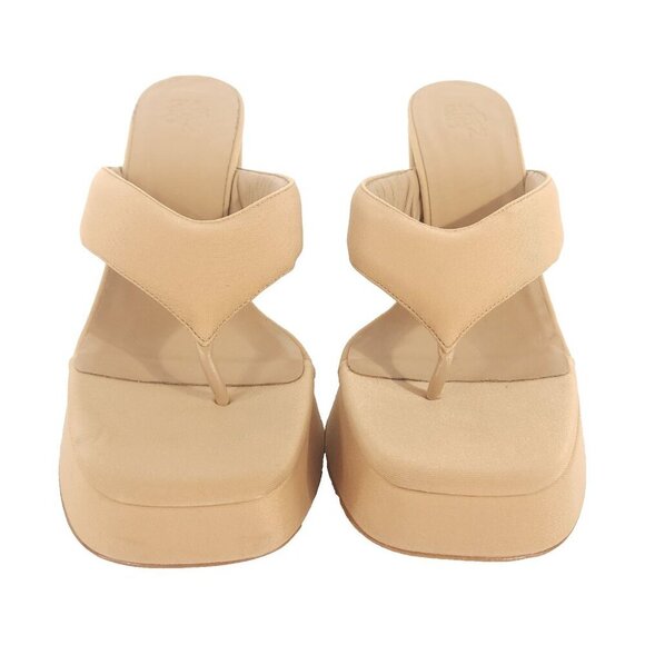 Gia Borghini Gia 17 Heeled Sandals Size 40 10 Women's Tan $495 - Picture 4 of 11